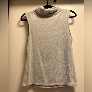 Express Soft Cream Sleeveless Turtleneck